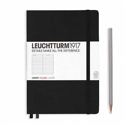 Leuchtturm1917 Notebook Black Lined A5