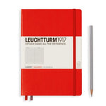 Leuchtturm1917 Notebook Red Squared A5