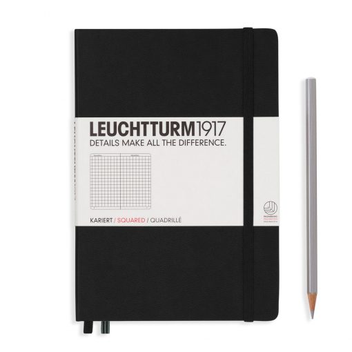 Leuchtturm1917 Notebook Black Squared A5