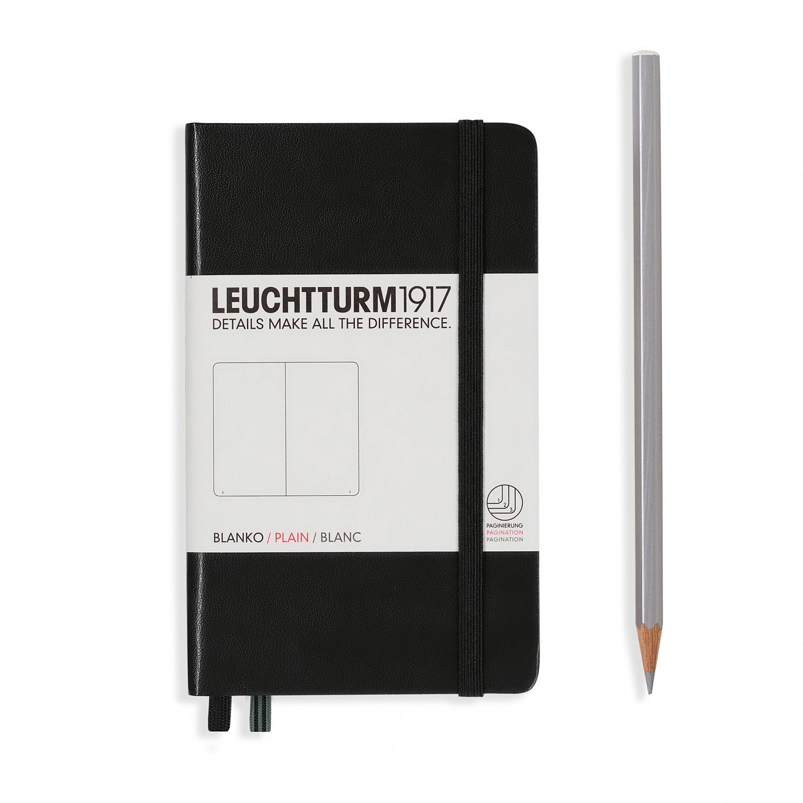 Leuchtturm1917 Notebook Black Plain A6