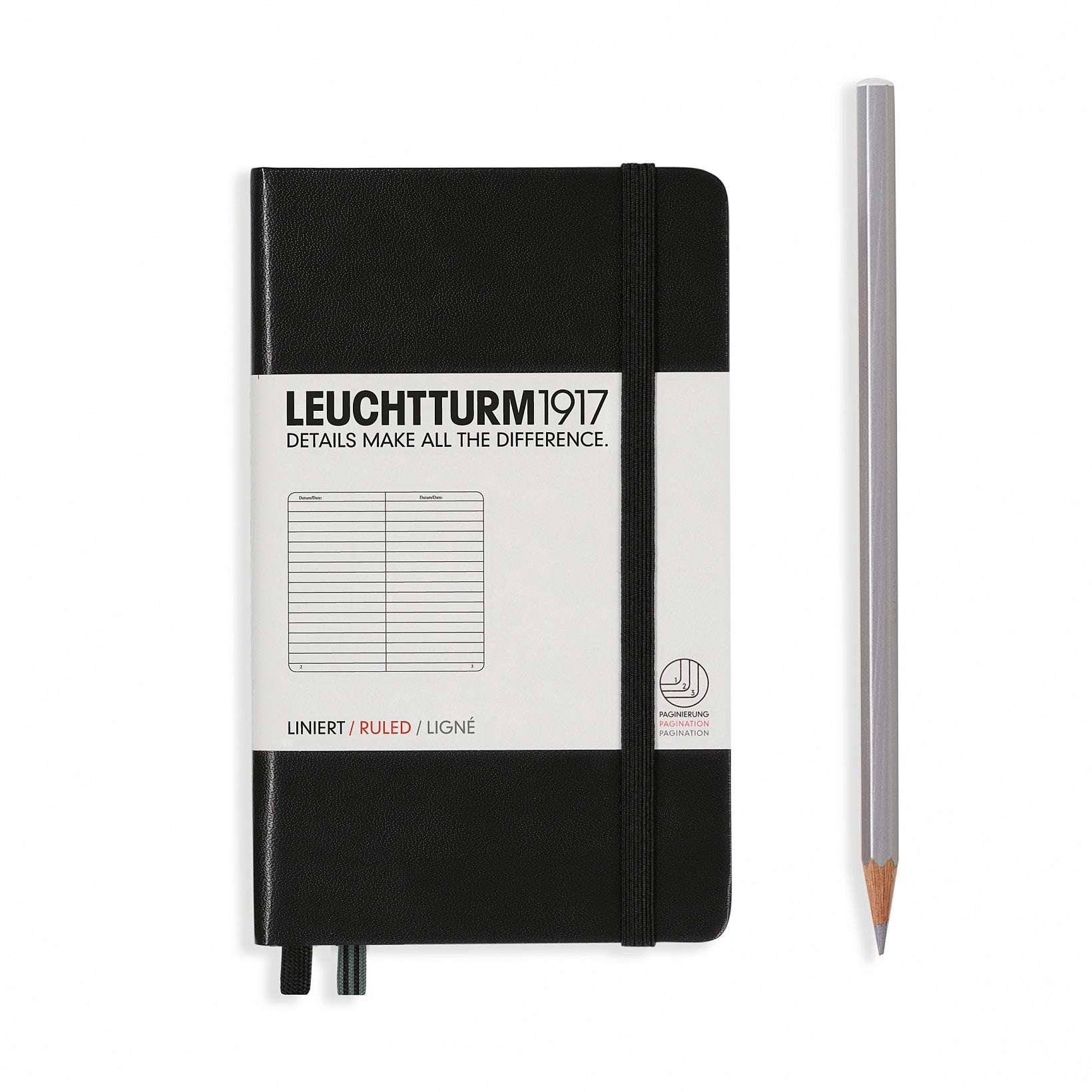 Leuchtturm1917 Notebook Black Lined A6