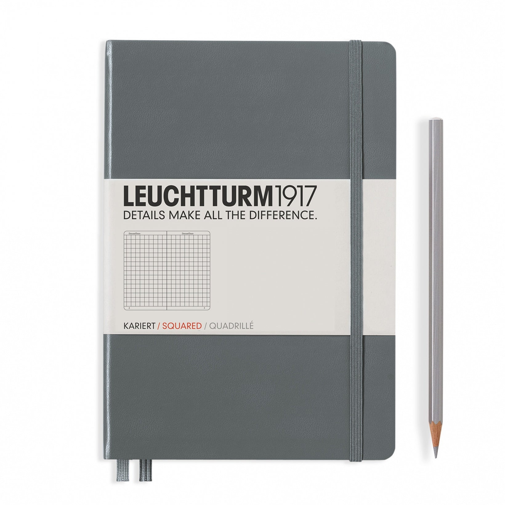 Leuchtturm1917 Notebook Anthracite Squared A5