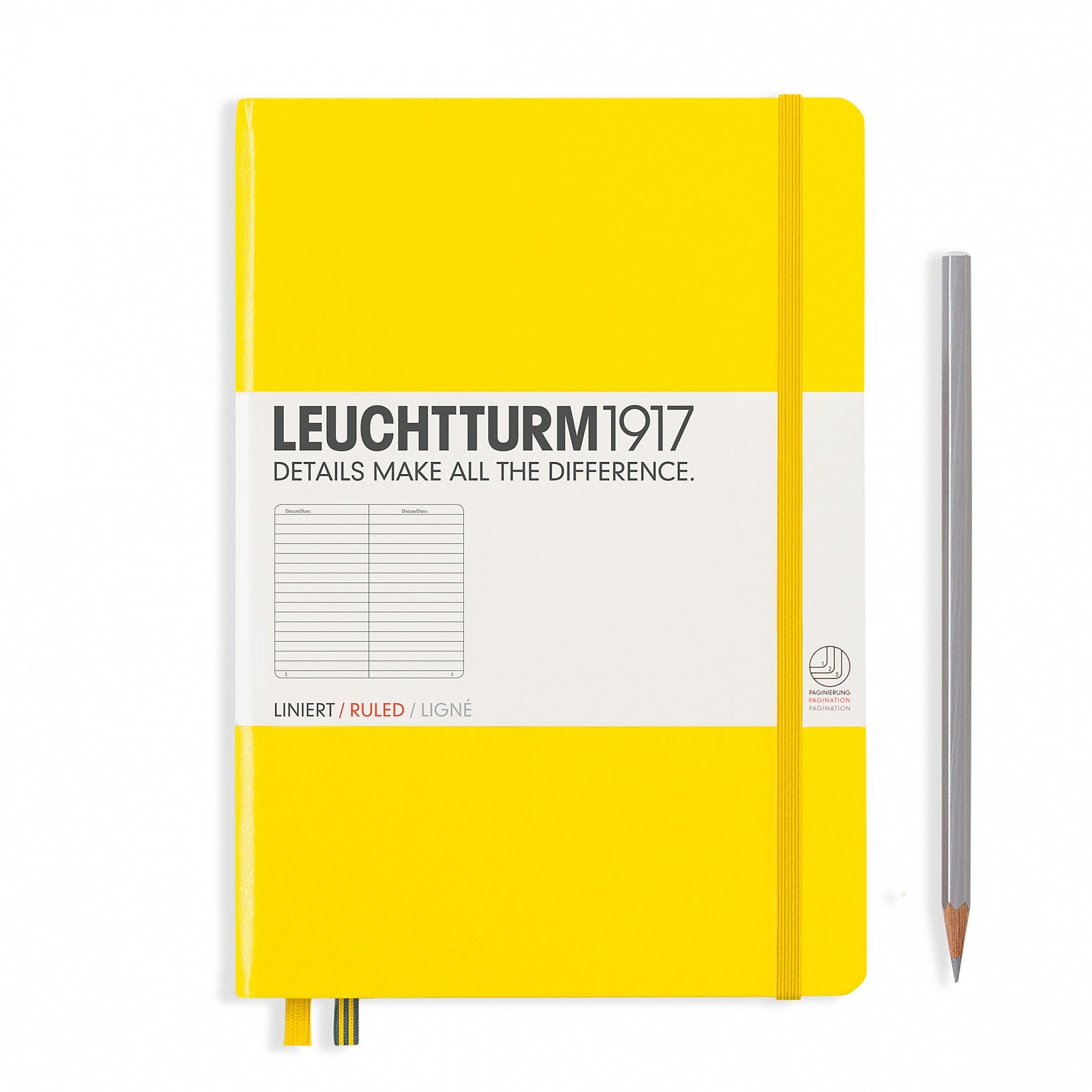 Leuchtturm1917 Notebook Lemon Lined A5
