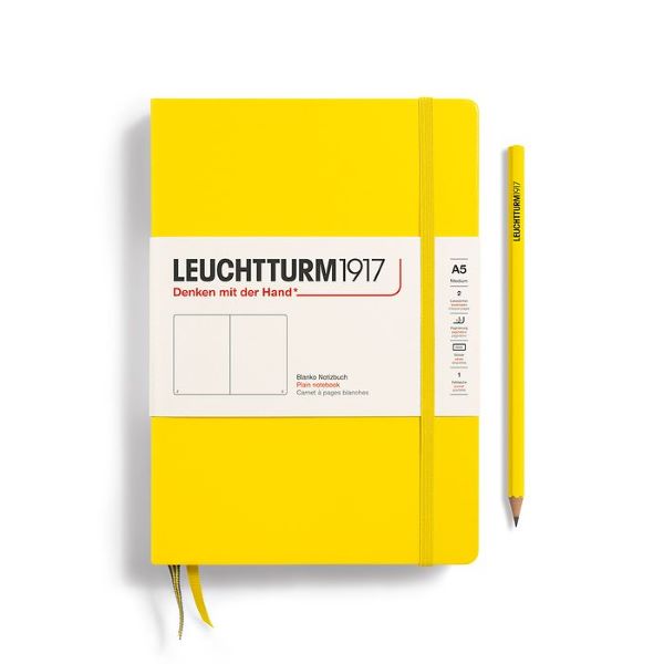 Leuchtturm1917 Notebook Lemon Plain A5