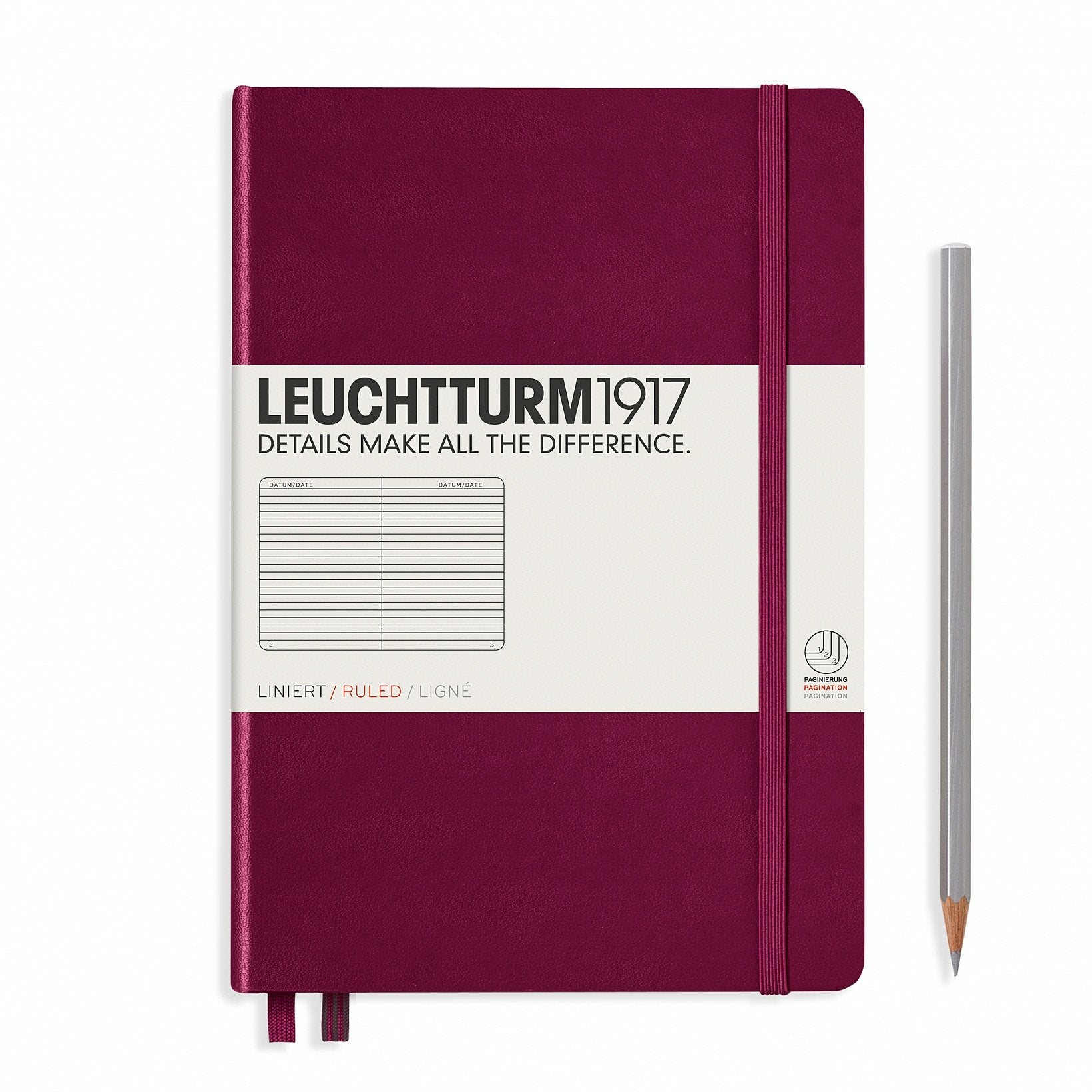 Leuchtturm1917 Notebook Port Wine Lined A5