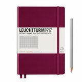 Leuchtturm1917 Notebook Port Red Squared A5