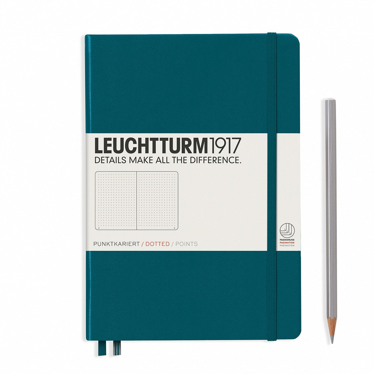 LEUCHTTURM1917 NOTEBOOK PACIFIC GREEN DOTTED