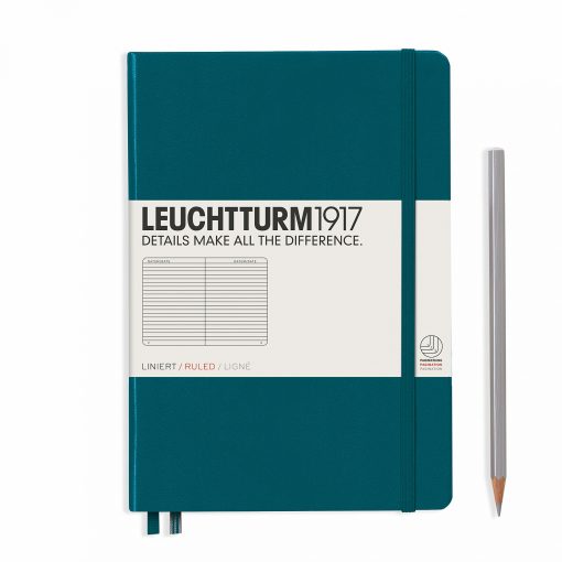 Leuchtturm1917 Notebook Pacific Green Lined A6