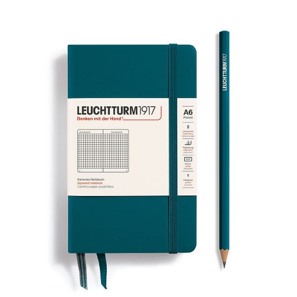 Leuchtturm1917 Notebook Pacific Green Squared A6