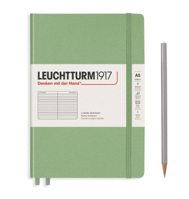 Leuchtturm1917 Notebook Sage Lined A5