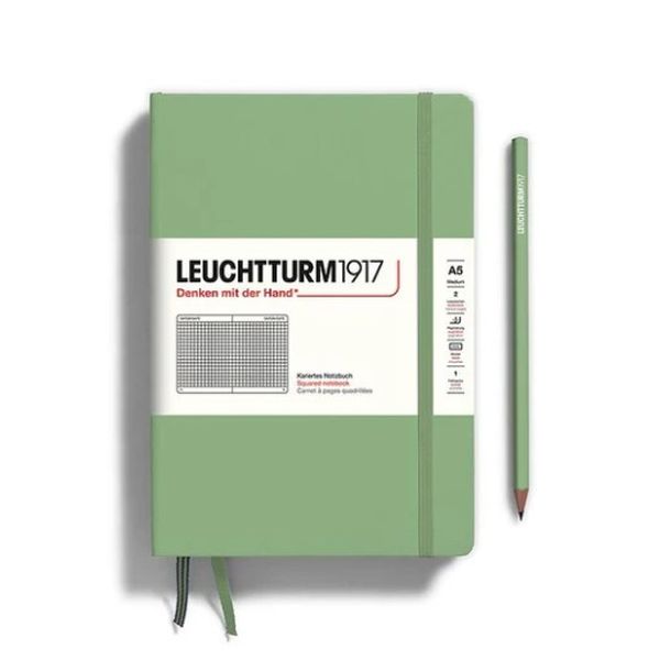 Leuchtturm1917 Notebook Sage Squared A5