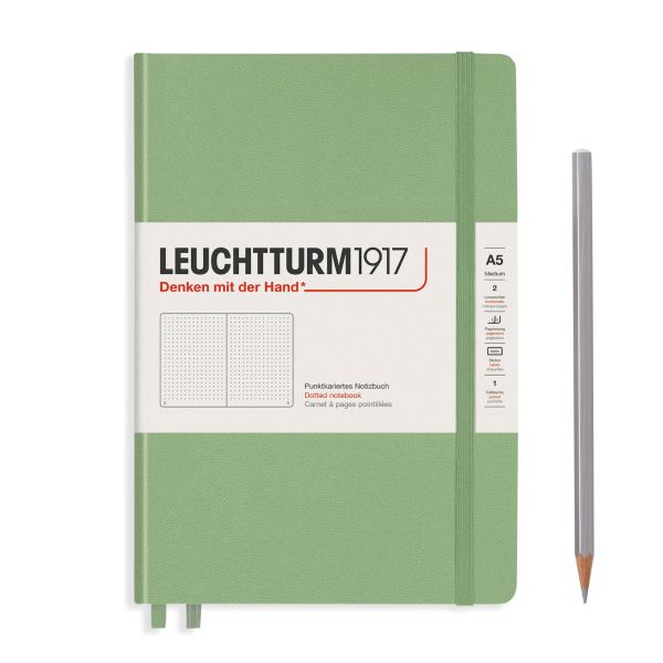 Leuchtturm1917 Notebook Sage Dotted A5