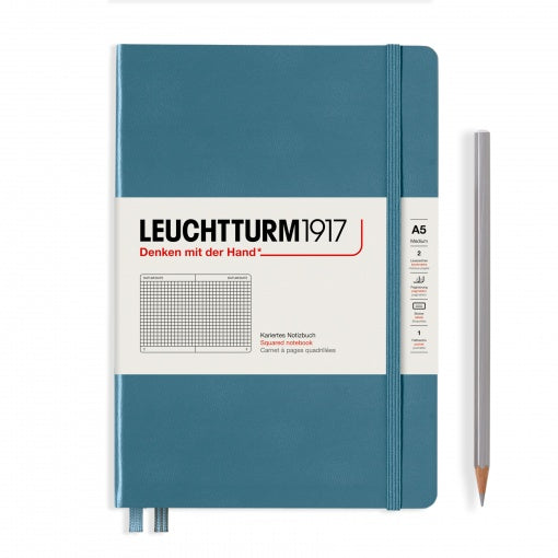 Leuchtturm1917 Notebook Stone Blue Squared A5