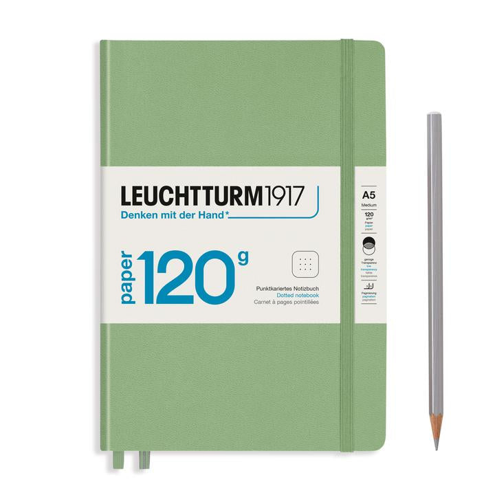 Leuchtturm1917 Notebook 120gsm Sage Dotted A5