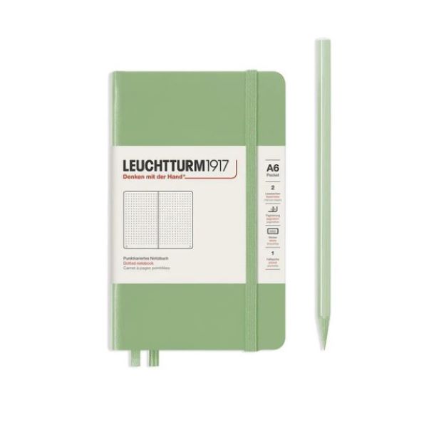 Leuchtturm1917 Notebook Sage Dotted A6