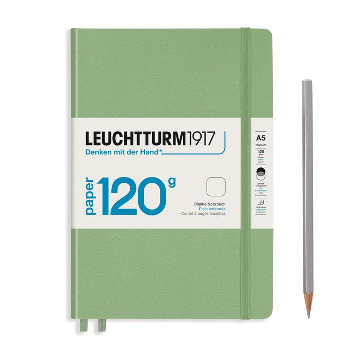 Leuchtturm1917 Notebook 120gsm Sage Plain A5