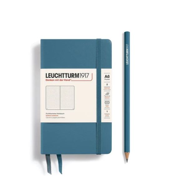 Leuchtturm1917 Notebook Stone Blue Dotted A6
