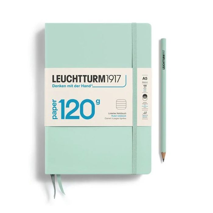 Leuchtturm1917 Notebook 120gsm Mint Plain