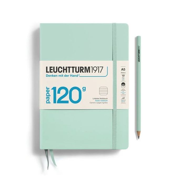 Leuchtturm1917 Notebook 120gsm Mint Ruled