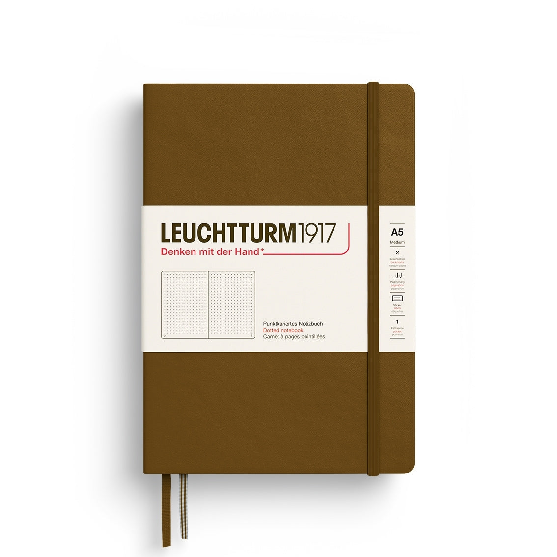 LEUCHTTURM1917 NOTEBOOK SPICE BROWN DOTTED