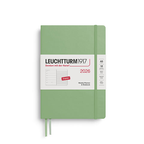 Leuchtturm1917 2026 Weekly Planner Sage A5