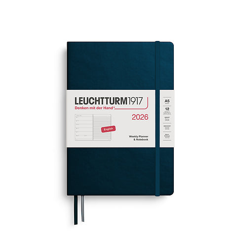 Leuchtturm1917 2026 Weekly Planner Deep Sea A5