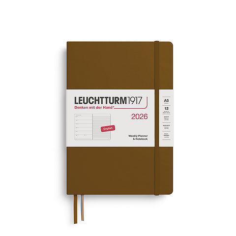 Leuchtturm1917 2026 Weekly Planner Spice Brown A5