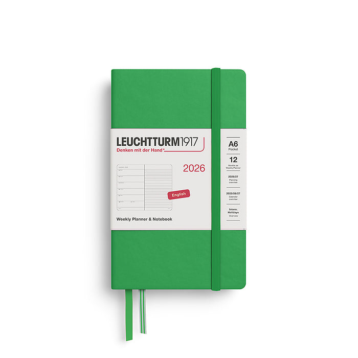 Leuchtturm1917 2026 Weekly Planner Spring Leaf A6
