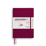Leuchtturm1917 2026 Weekly Softcover Planner Port Red A5