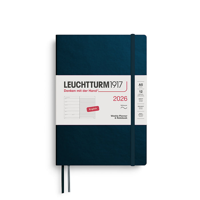 Leuchtturm1917 2026 Weekly Softcover Planner Deep Sea A5
