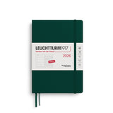 Leuchtturm1917 2026 Weekly Planner Forest Green Dotted A5