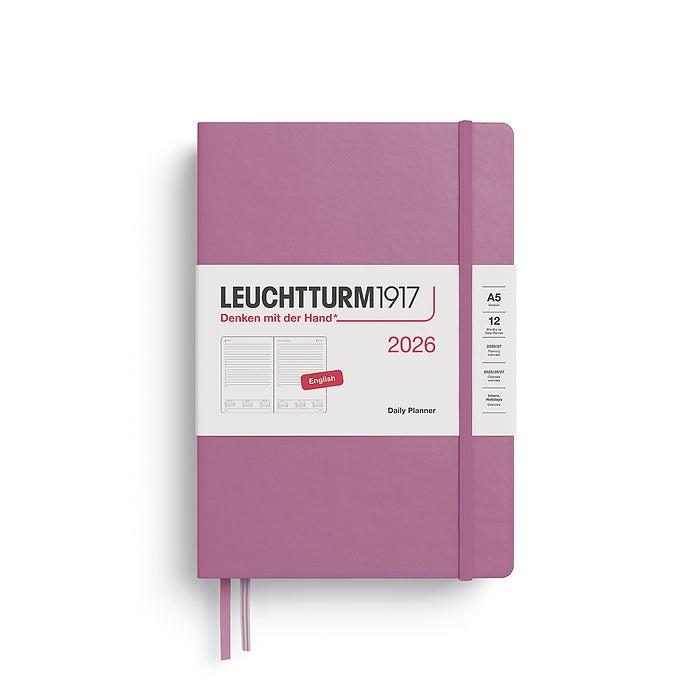 Leuchtturm1917 2026 Daily Planner Dusty Rose A5