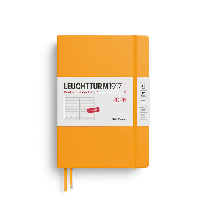 Leuchtturm1917 2026 Daily Planner Rising Sun A5