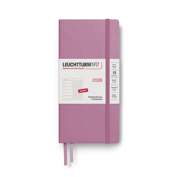 Leuchtturm1917 2026 Weekly Planner Wallet Dusty Rose UNIT