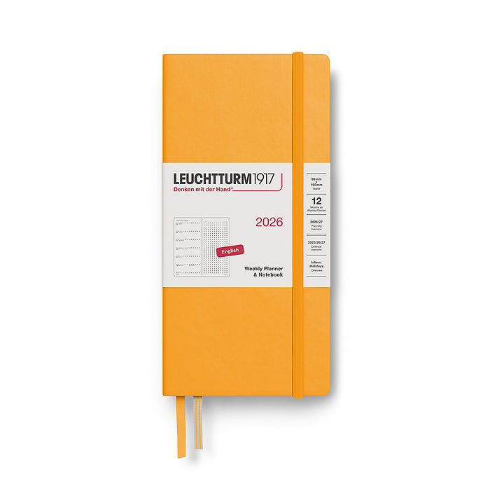 Leuchtturm1917 2026 Weekly Planner Wallet Rising Sun UNIT