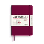 LEUCHTTURM1917 2027 WEEKLY PLANNER & NOTEBOOK PORT RED