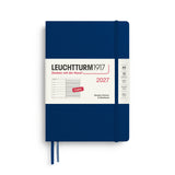 LEUCHTTURM1917 2027 WEEKLY PLANNER & NOTEBOOK NAVY