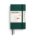 LEUCHTTURM1917 2027 WEEKLY PLANNER & NOTEBOOK FOREST GREEN