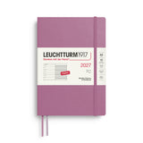 LEUCHTTURM1917 2027 WEEKLY PLANNER & NOTEBOOK DUSTY ROSE SOFTCOVER