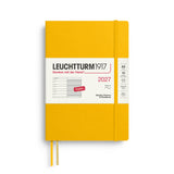 LEUCHTTURM1917 2027 WEEKLY PLANNER & NOTEBOOK SUNFLOWER SOFTCOVER