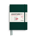LEUCHTTURM1917 2027 WEEKLY PLANNER & NOTEBOOK FOREST GREEN SOFTCOVER