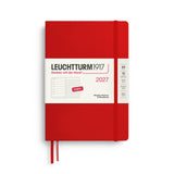 LEUCHTTURM1917 2027 WEEKLY PLANNER & NOTEBOOK CHERRY DOTTED