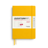 LEUCHTTURM1917 2027 WEEKLY PLANNER & NOTEBOOK SUNFLOWER DOTTED