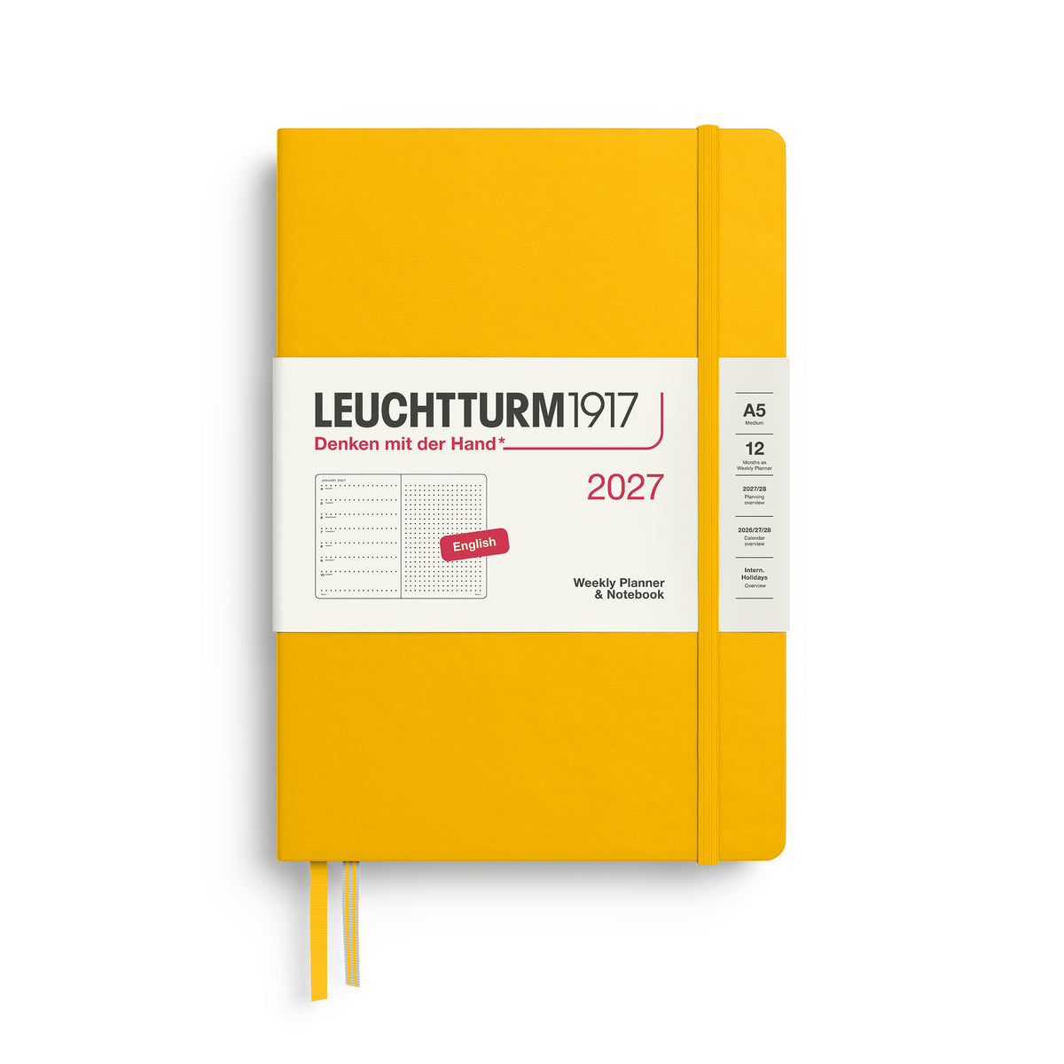 LEUCHTTURM1917 2027 WEEKLY PLANNER & NOTEBOOK SUNFLOWER DOTTED
