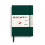 LEUCHTTURM1917 2027 WEEKLY PLANNER & NOTEBOOK FOREST GREEN DOTTED