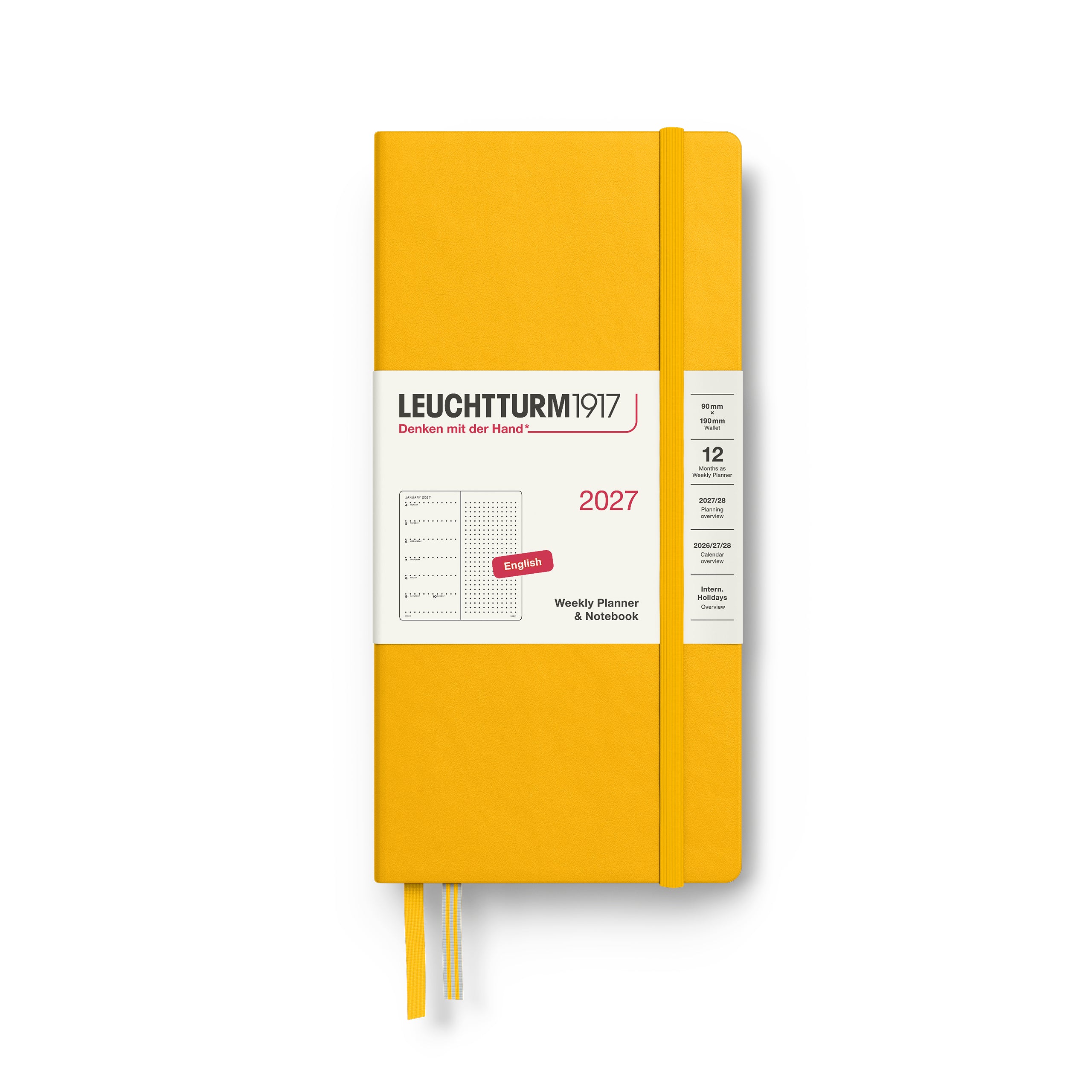 LEUCHTTURM1917 2027 WEEKLY PLANNER & NOTEBOOK SUNFLOWER DOTTED