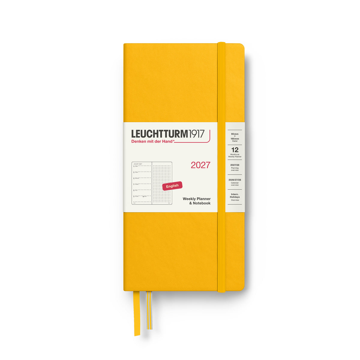 LEUCHTTURM1917 2027 WEEKLY PLANNER & NOTEBOOK SUNFLOWER DOTTED