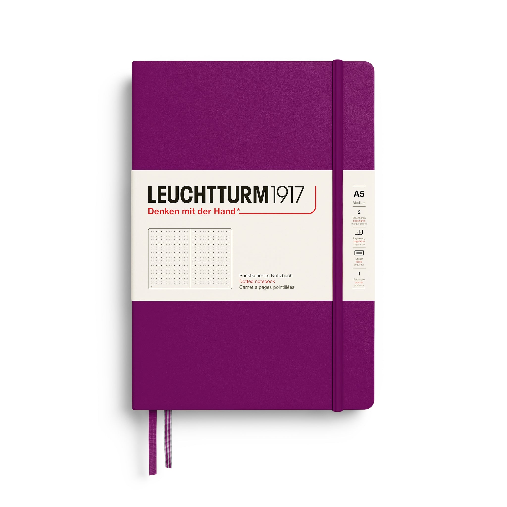 LEUCHTTURM1917 NOTEBOOK BURGUNDY DOTTED