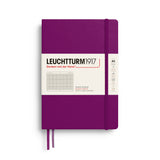 LEUCHTTURM1917 NOTEBOOK BURGENDY SQUARED