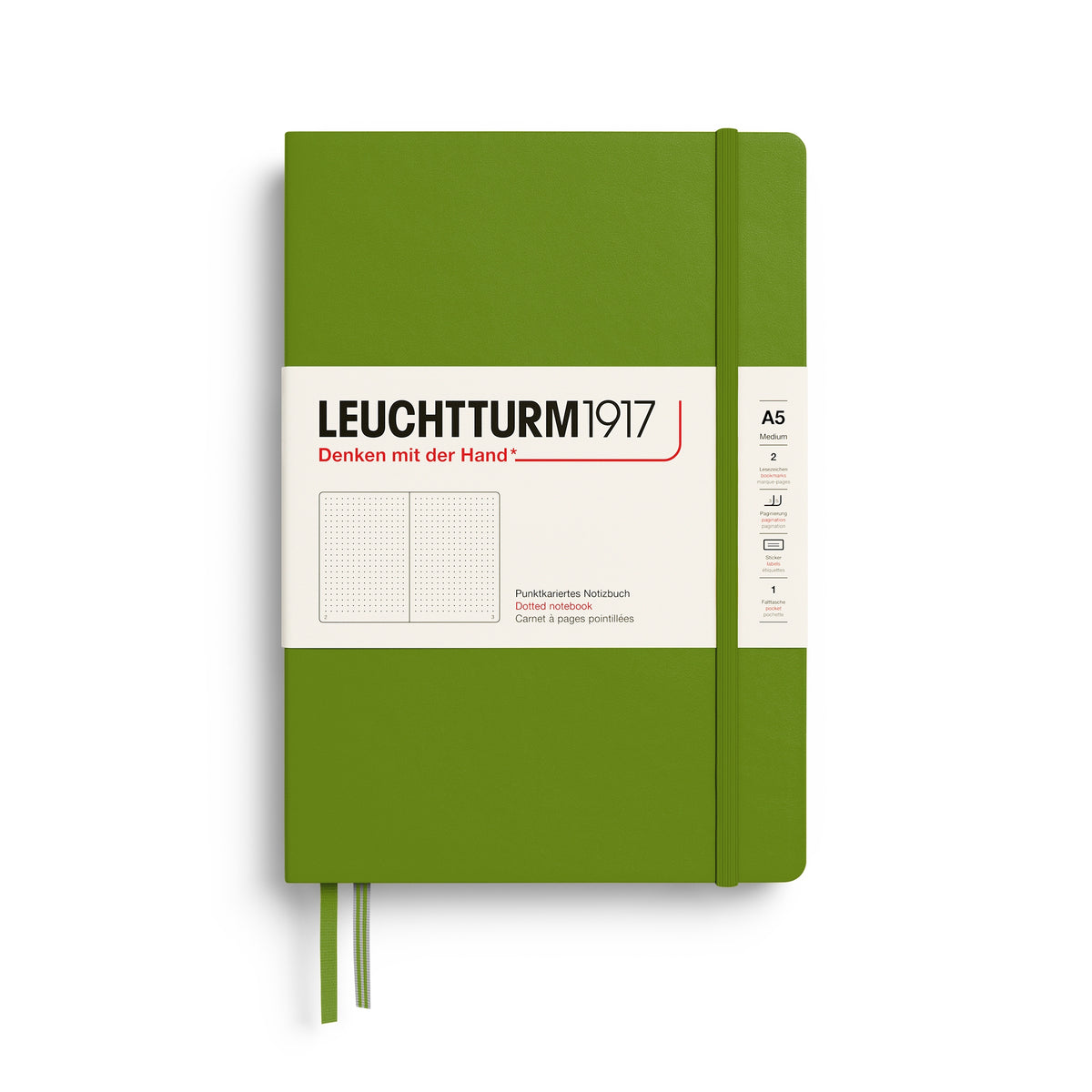 LEUCHTTURM1917 NOTEBOOK MOSS DOTTED